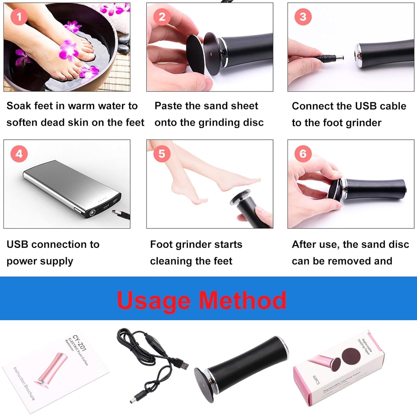 Rechargeable Foot File