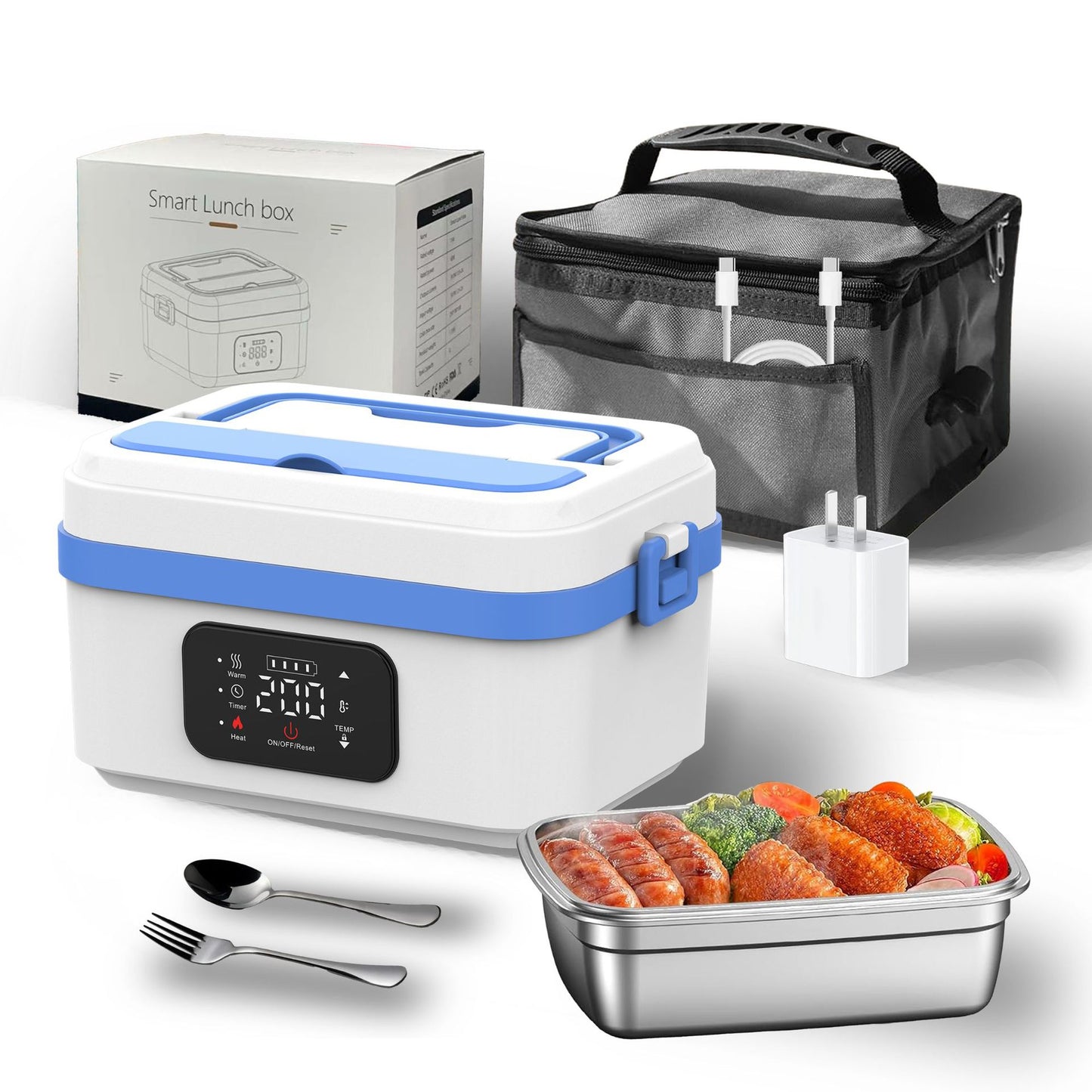 Rechargeable Food Heater with LCD
